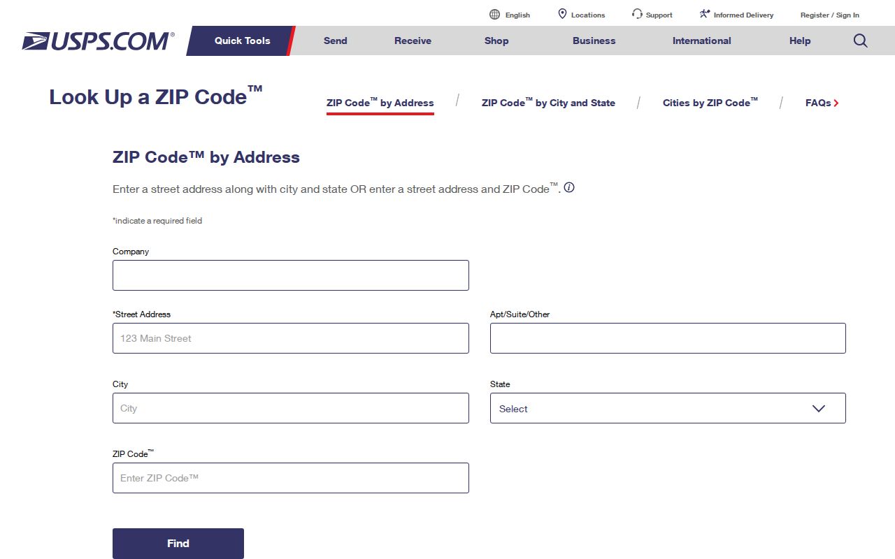 Santa Clara County ZIP code directory USPS address lookup